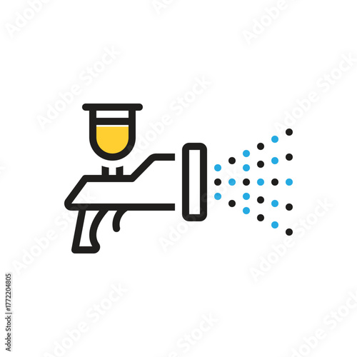 Multi color icon for coating