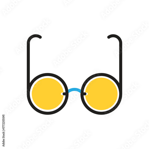 Multi color icon for glasses