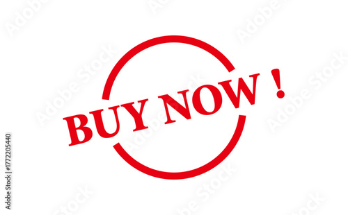 BUY NOW ! - BUY NOW ! text written on Red Rubber Stamp 
