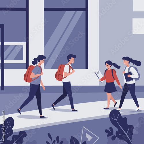 Back to School Routine and Smiling Friends