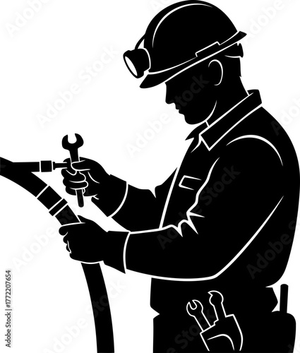 expert hands maintain complex systems, ensuring underground resilience and continuous operation