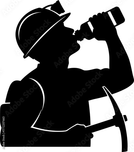 miners essential pause hydration fuels relentless deep earth toil
