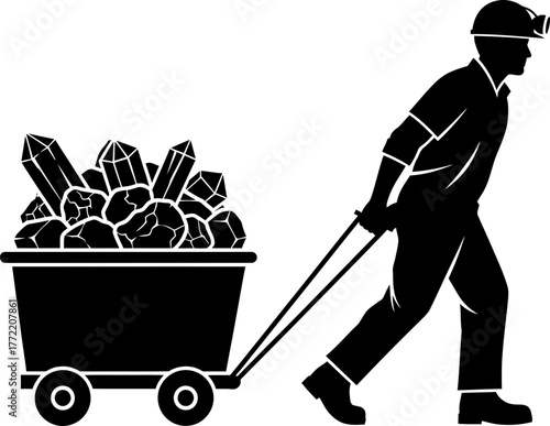 labor of discovery securing precious crystals, powering industries, one haul