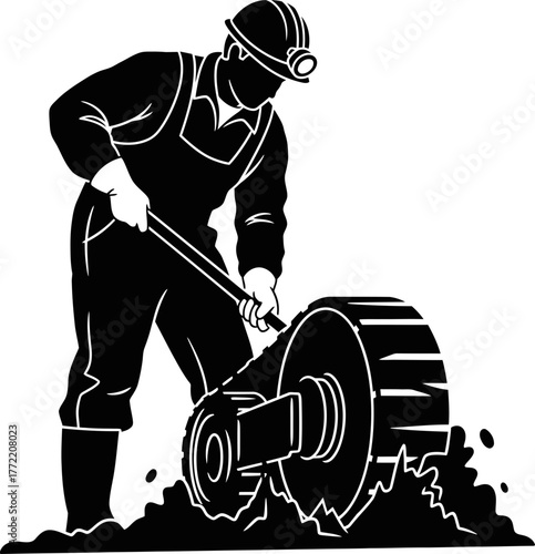 beneath the surface human effort unlocks earths potential, driving innovation