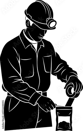 explorers hand gathers vital secrets from earths hidden depths