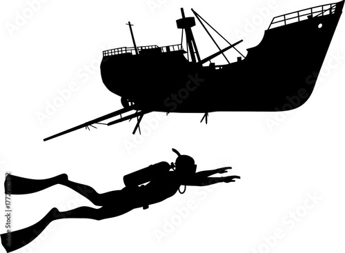 echoes from the deep diver uncovers a majestic, silent shipwrecks past