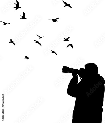 lens pointed skyward, photographer captures freedoms fleeting avian grace