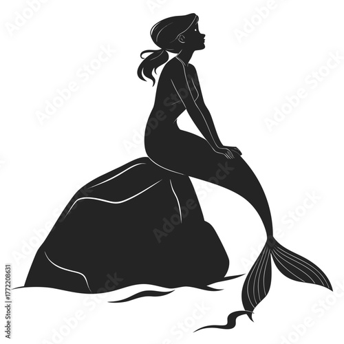 silhouette of a girl in a dress