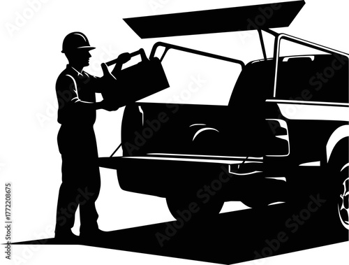 essential service provider powering up for another day of commitment