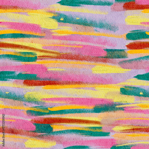 Abstract seamless repeating pattern of ovals overlapping with ocean water textures on a solid pastel colored ground with room for copy or text for fabric wallpaper or presentations
