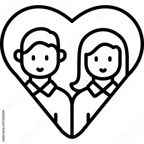 heart love line icon