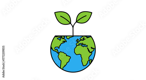 Eco-Friendly Earth A Symbol of Environmental Protection and Sustainable Living