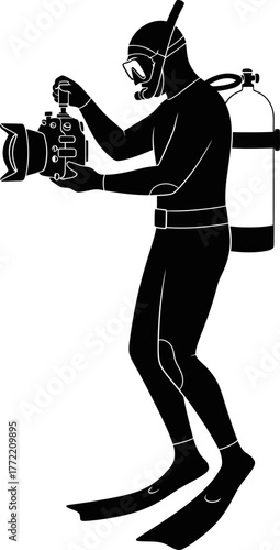 oceanic scribe recording subaquatic phenomena through precision visual documentation