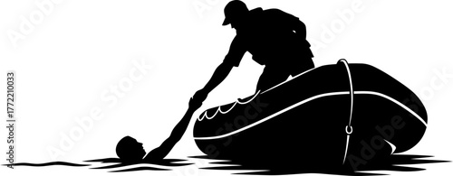 hand reaching out lifeline extended in compassionate act of rescue