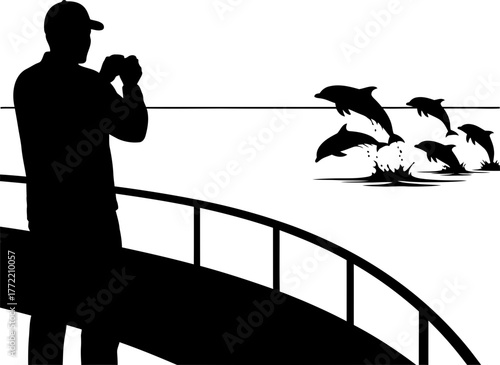 thrilling encounter a photographer freezes natures wild, energetic marine ballet