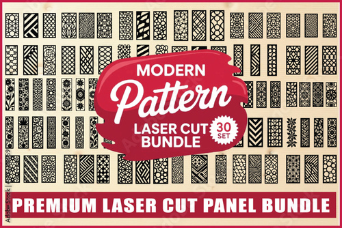 Laser cut pattern bundle for modern design needs