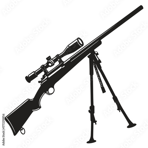 assault rifle vector
