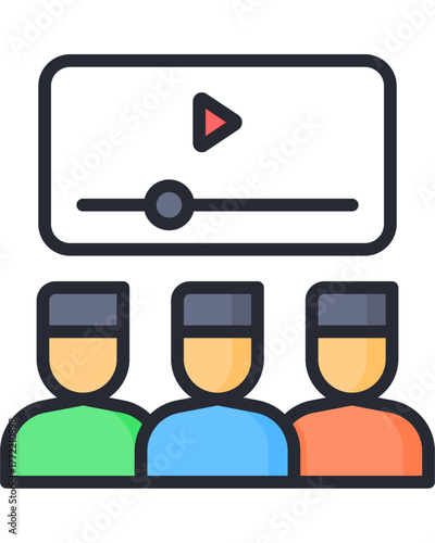 set of flat icons for web