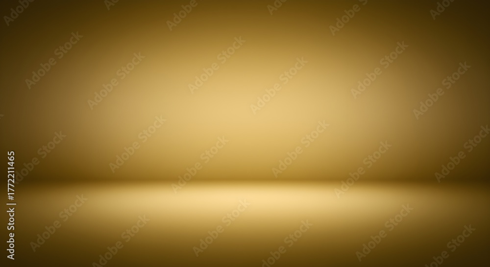 Obraz premium Abstract gold studio backdrop blank space for product display and design