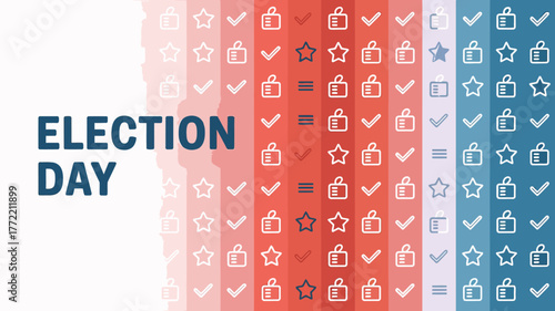 Election Day Bold Typography Voting Vector Design