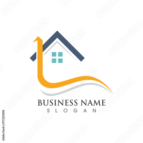 Home logo and symbol vector icon