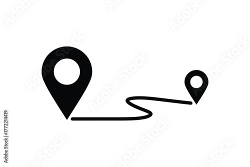 Navigational Route Markers with Path Connection