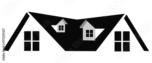 Modern Home Roof Property Logo — Real Estate Vector Icon DesignWeb