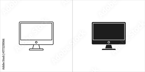 Computer monitor icon