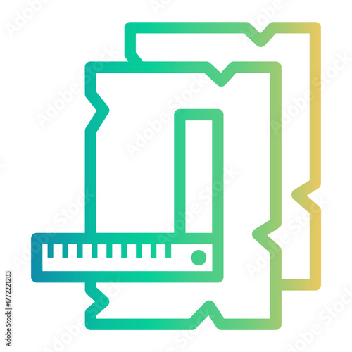 design Line Gradient Icon