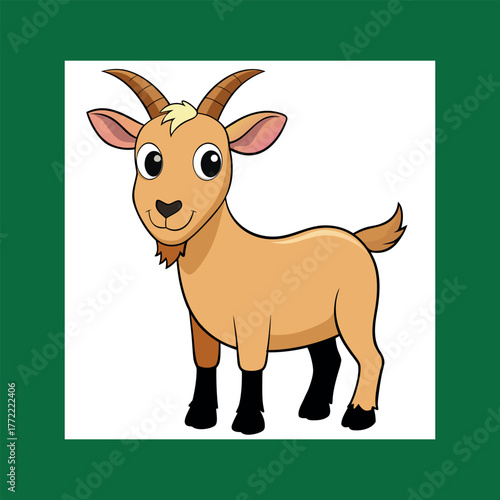 A cute handdrawn lamb on a white background