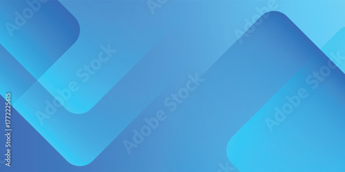 Abstract blue Geometric banner design background.