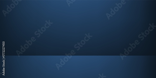 Modern wall studio room blue background for displaying your products art