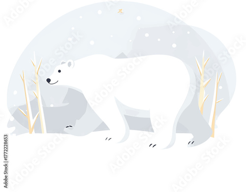 Polar bear vector illustration
