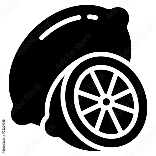 Lemon Icon Element For Design