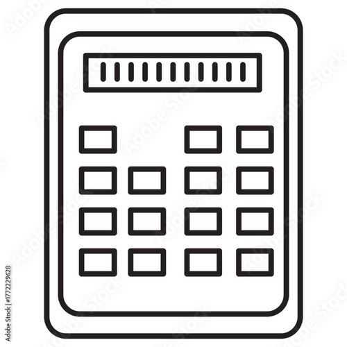 Flat Calculator Vector Illustration