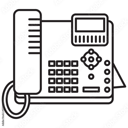 Flat Landline Telephone