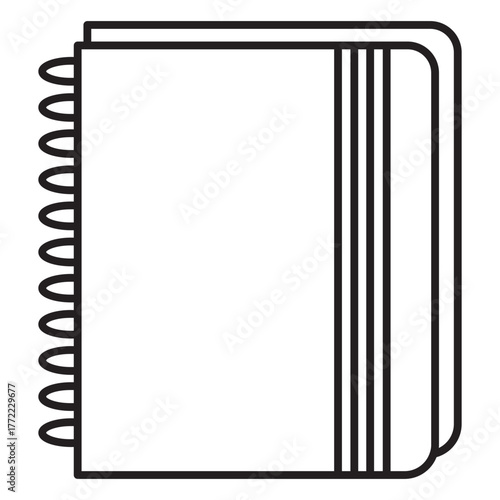 Flat Notebook Vector Illustration