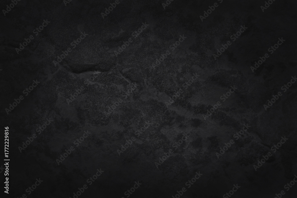 Naklejka premium Dark grey black slate texture in natural pattern with high resolution for background and design art work. Black stone wall.