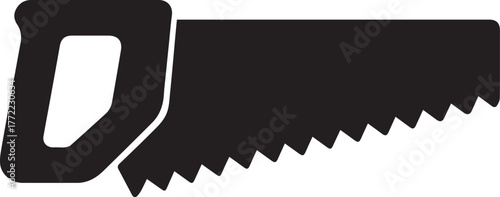 hand saw silhouette vector