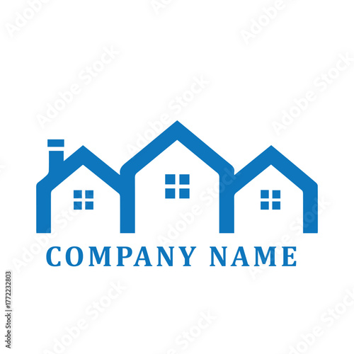 Real estate icon set of house and building vector symbols for property logo design and business illustration