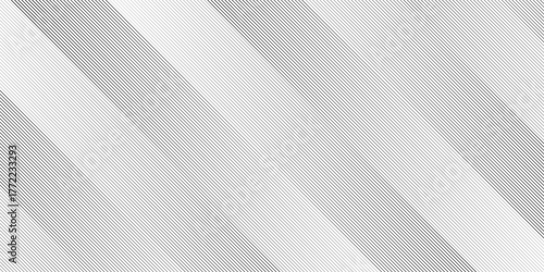 Geometric diagonal oblique vector curve gradient black and white graphic stripe line. Repeated fine diagonal lines Thin slash line stripes diagonal vector elegant background	
