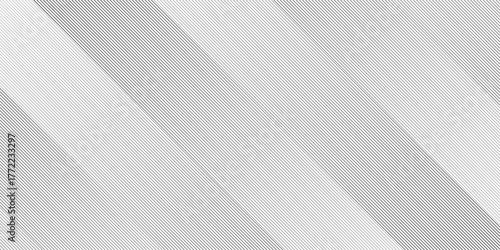 Geometric diagonal oblique vector curve gradient black and white graphic stripe line. Repeated fine diagonal lines Thin slash line stripes diagonal vector elegant background	
