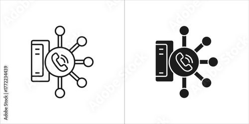 Phone call distribution network