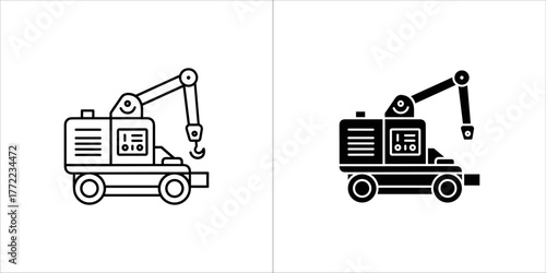 Mobile crane is used for lifting heavy materials