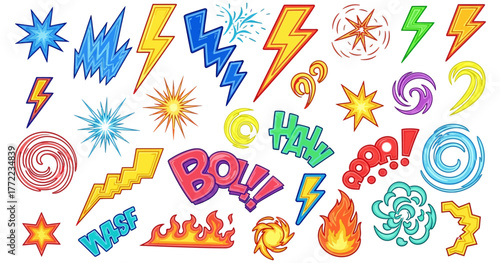 blue graffiti alphabet and tag set