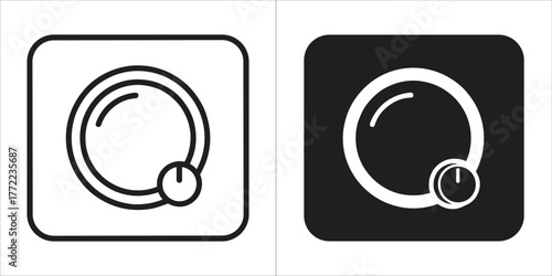 Smart dimmer icon set for smart home