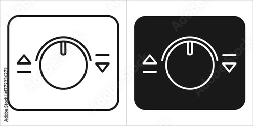 Smart home dimmer switch icon for automation system control