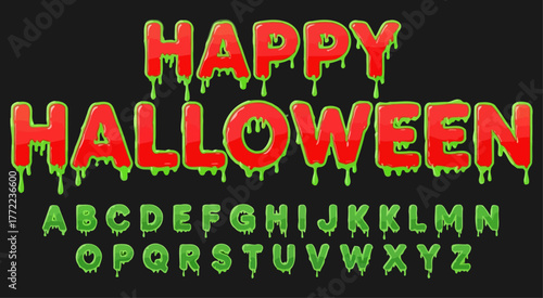 Dripping Halloween Alphabet