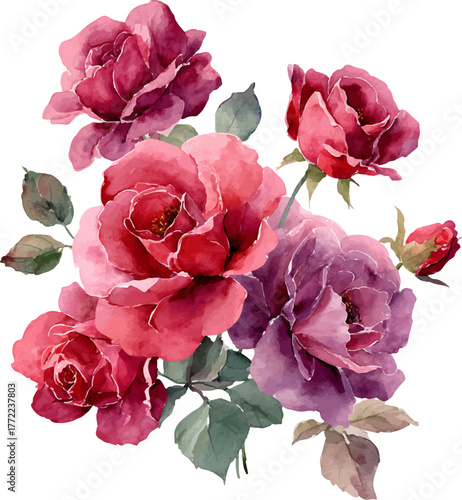 bouquet of pink roses