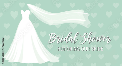 Bridal Shower Gown Invite